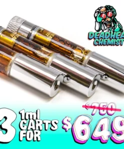 Buy Deadhead Chemist DMT 3 Cartridges Deal 1mL
